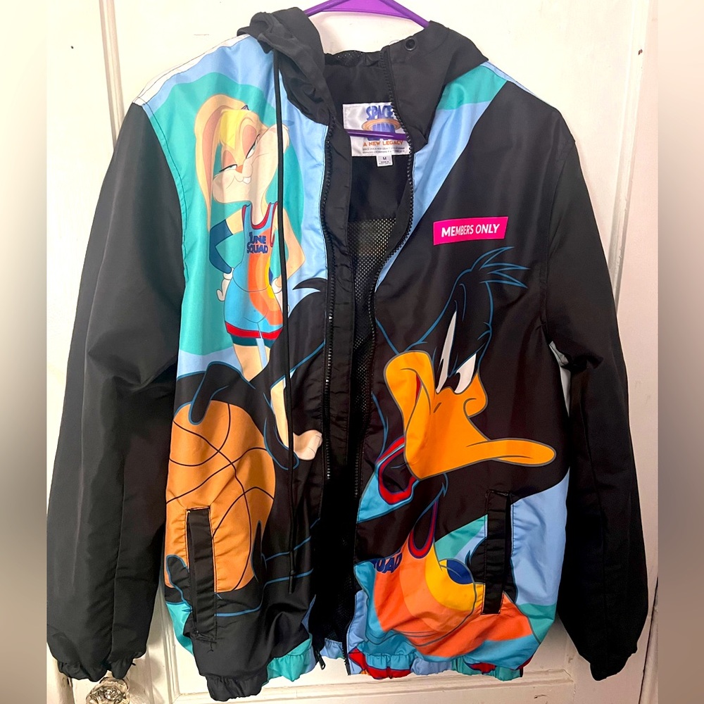 Space Jam New Legacy Members Only Windbreaker Jacket size M